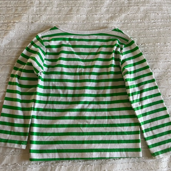June & January Kelly Green Striped Cardigan 4T NWOT - Picture 2 of 3